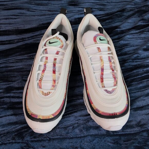 Nike Air Max 97, size 9, white and multi color - Picture 1 of 7